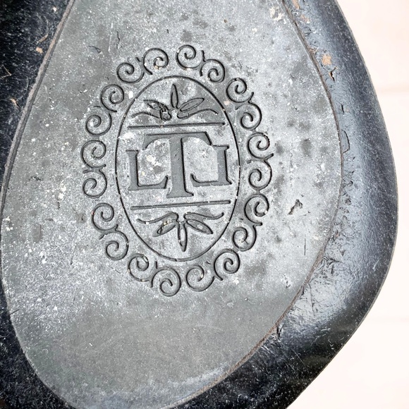 LES TROPEZIENNES COLLECTION Luxe Black Satin Knee-High Boot - Picture 7 of 10